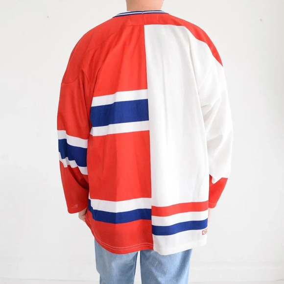 CCM Montreal Canadiens 1983 NHL Home & Away Split Vintage Hockey Jersey - Large - Picture 3 of 16